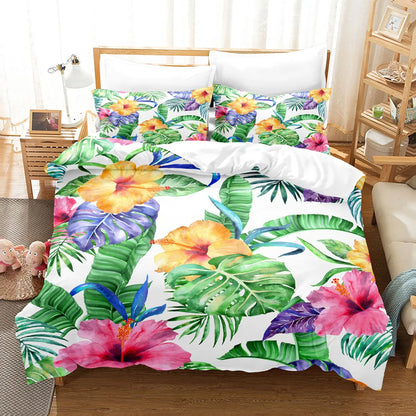 Floral V bedding set