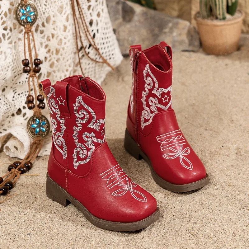 Bottes western pour enfant – Broderies style cowboy