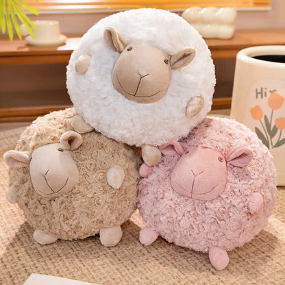 Peluche Mouton Boule Ultra Douce – Coussin Réconfortant 28 cm