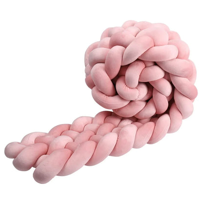 6-knot braided bed bumper – Stars Collection – Decorative textile accessory