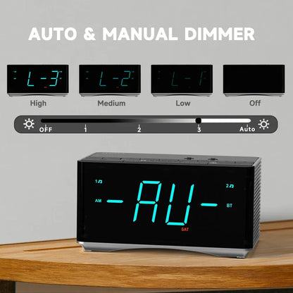 Radio FM Réveil Bluetooth Alarm Clock