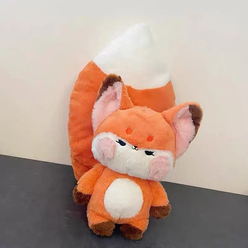 Peluche Renard à Longue Queue 60 cm – Douce et Moelleuse