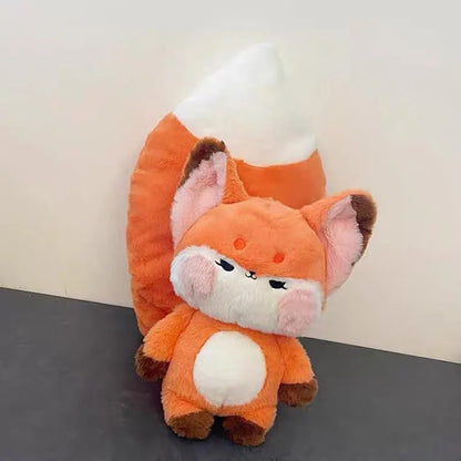 Peluche Renard à Longue Queue 60 cm – Douce et Moelleuse