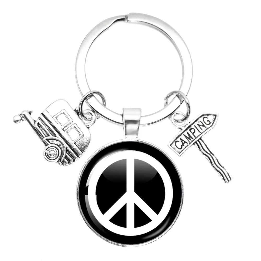 Porte clé Westfalia Vintage Hippie Peace