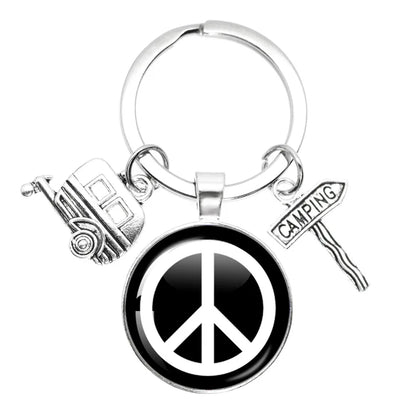 Porte clé Westfalia Vintage Hippie Peace