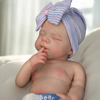 Poupée Reborn Soft Premium Silicone Reborn Girl Lifelike Nya 45cm