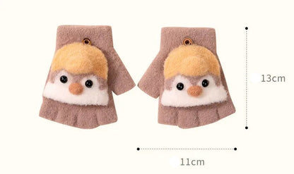 Gloves Cute Penguin Gloves Kids Warm 3-10Y