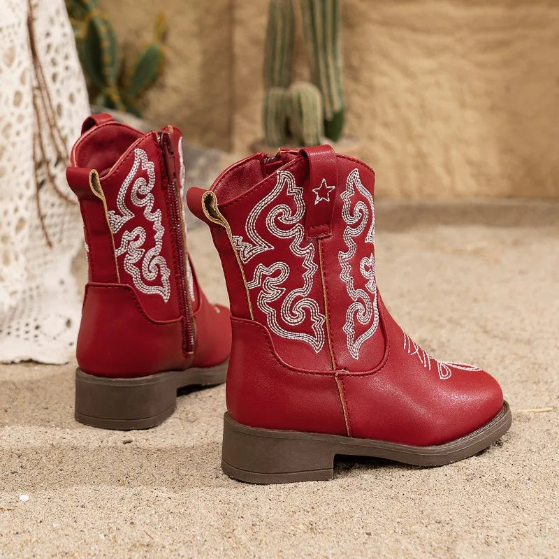 Bottes western pour enfant – Broderies style cowboy