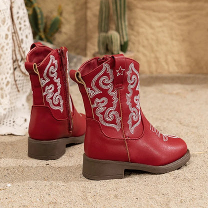 Bottes western pour enfant – Broderies style cowboy