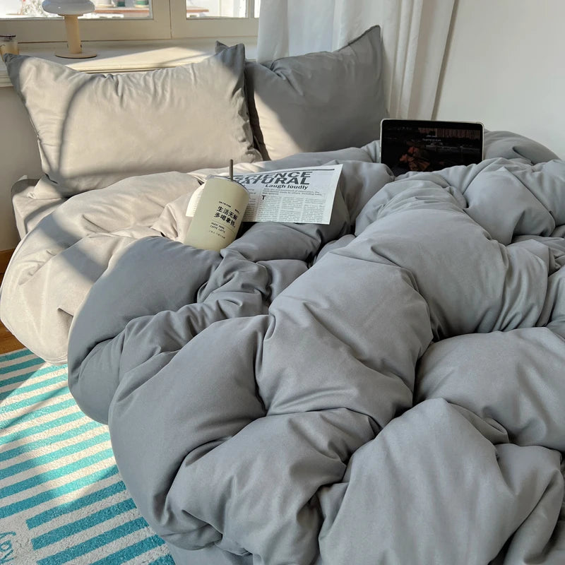 Ensemble de literie Colorful 100% Set 4pcs