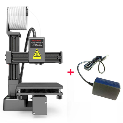 Imprimante 3D Compacte pour Débutants – Compatible PLA & TPU avec Adaptateur Inclus