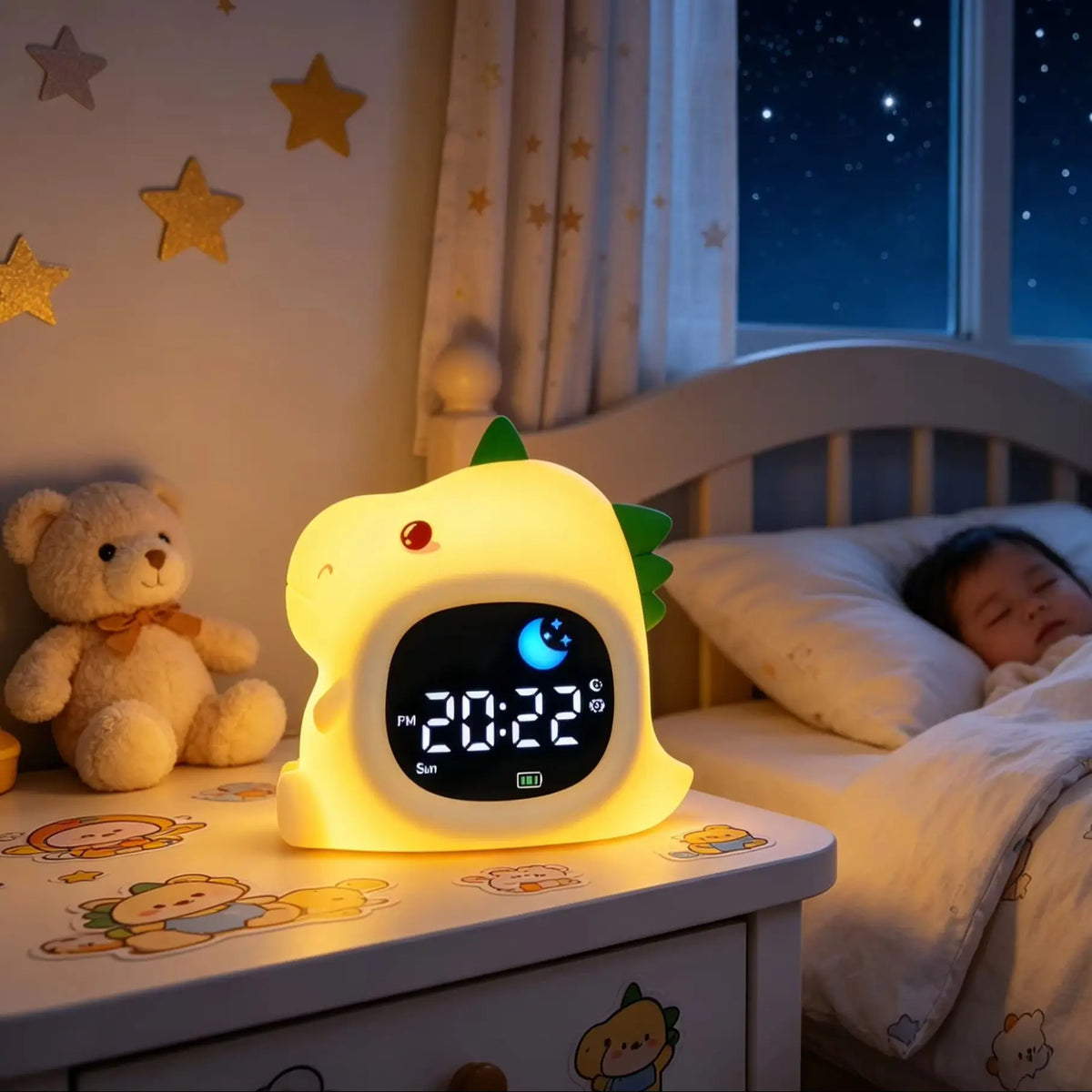 Réveil Veilleuse Licorne pour Enfant
