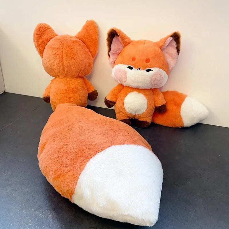 Peluche Renard à Longue Queue 60 cm – Douce et Moelleuse