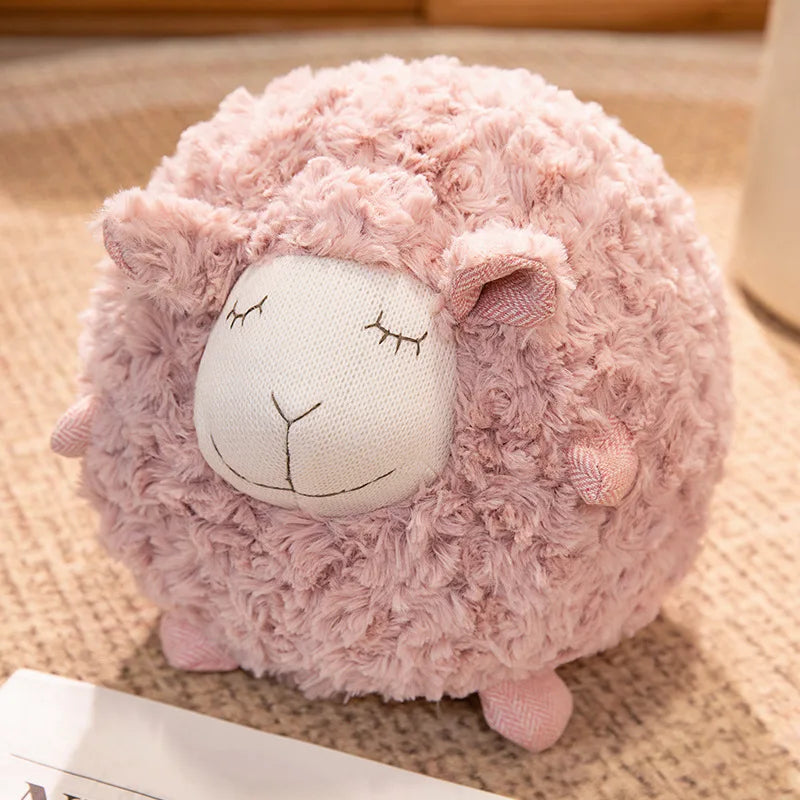 Peluche Mouton Boule Ultra Douce – Coussin Réconfortant 28 cm