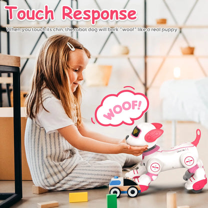 Chien Robot Intelligent Télécommandé – Jouet Interactif qui Danse, Chante et Suit les Mouvements