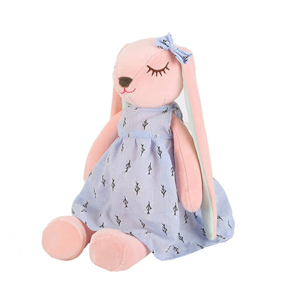 Peluche Lapin Kawaii avec Robe – Lapin en Peluche Doux pour Enfants