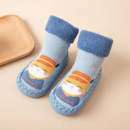 Chaussettes Pantoufles Bébé Antidérapantes – Souliers d’Intérieur Confortables