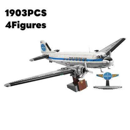 Avion Pan Am Douglas DC-3 en blocs de construction – 1903 pièces