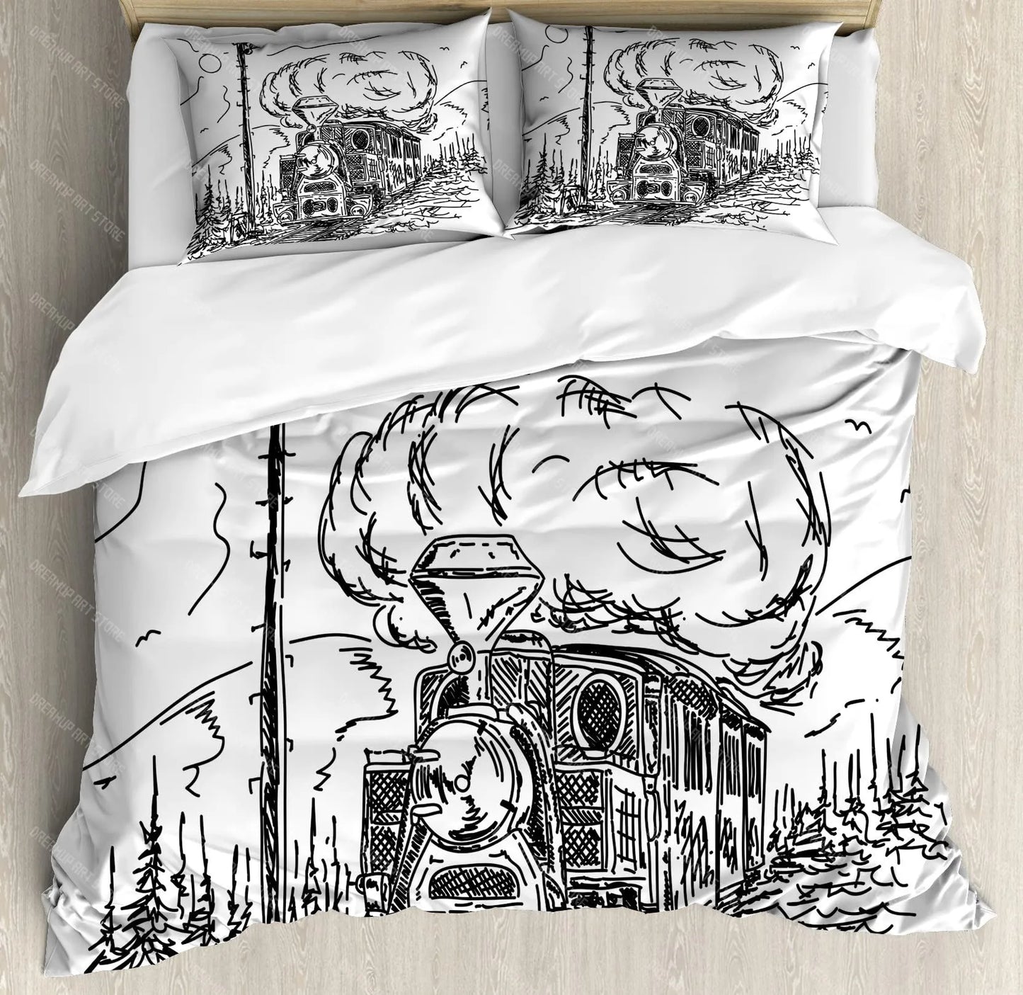 Ensemble de literie Locomotive/Train