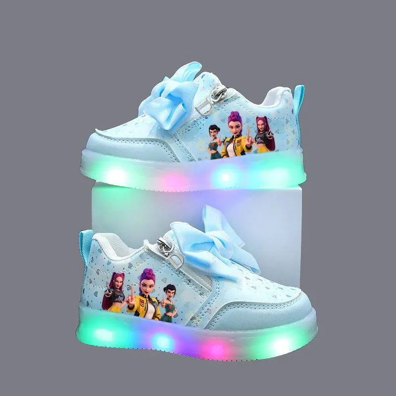Chaussures LED lumineuses pour enfant – Style pop animé