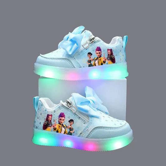 Chaussures LED lumineuses pour enfant – Style pop animé