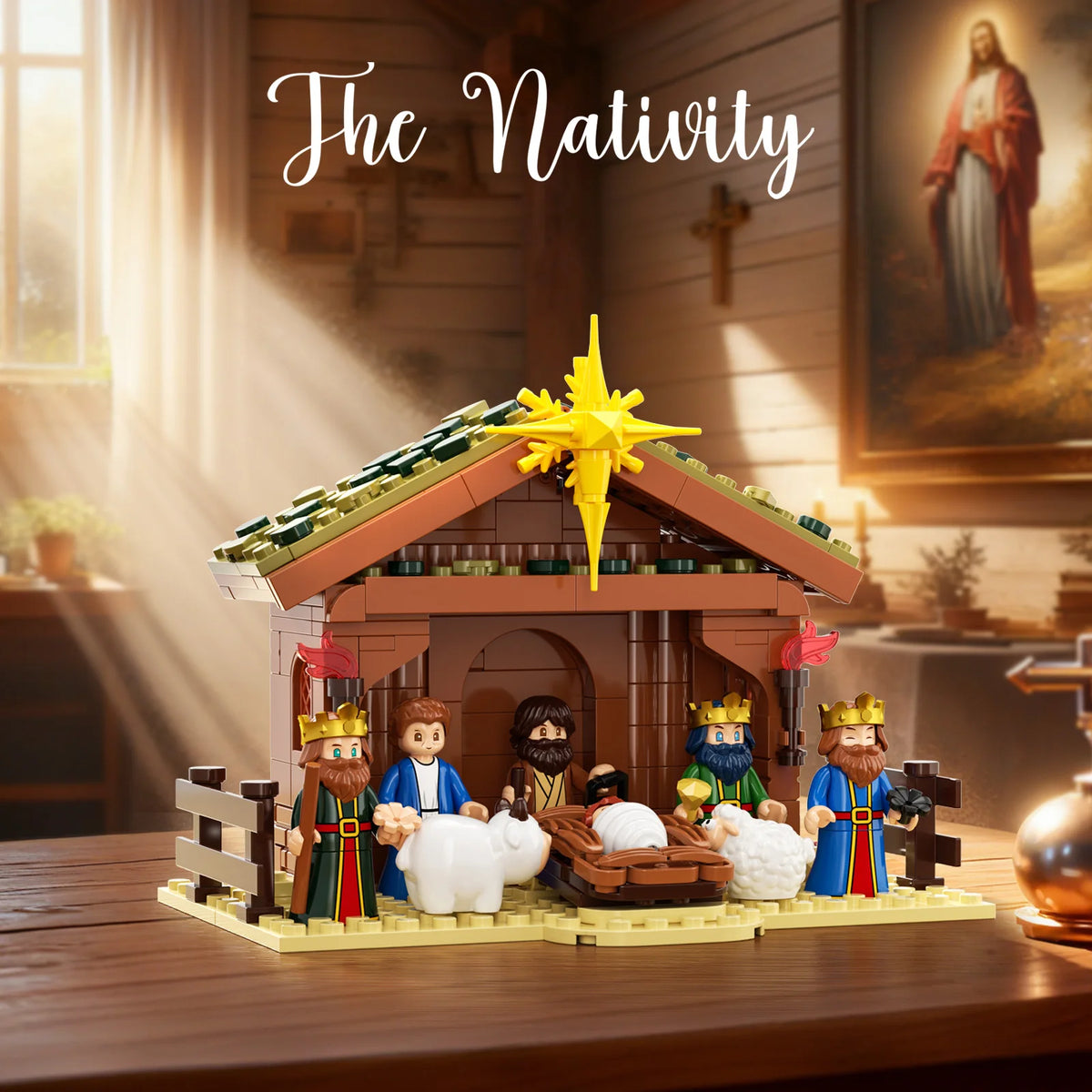 Ensemble de construction Crèche de Noël – 281 pièces