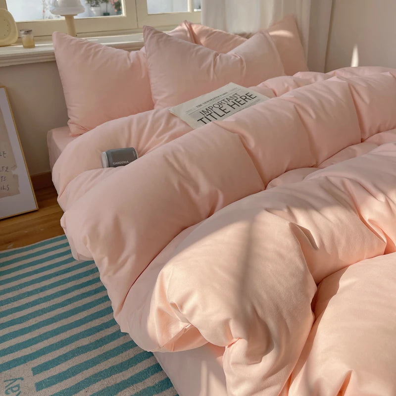 Ensemble de literie Colorful 100% Set 4pcs