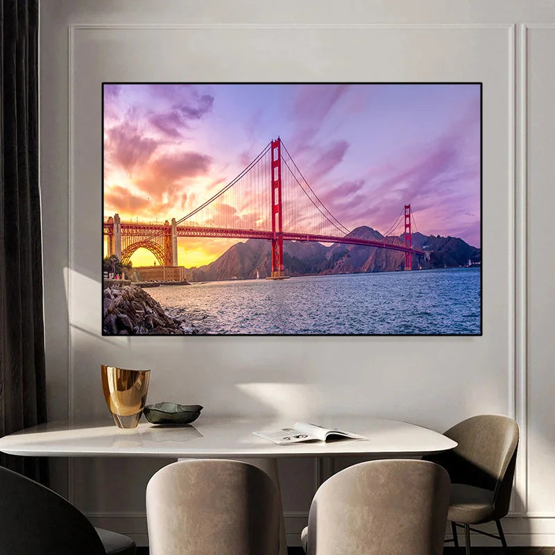 Canvas Wall Art San Francisco Golden Gate Puente