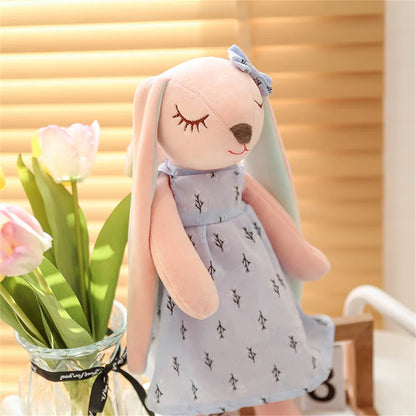 Peluche Lapin Kawaii avec Robe – Lapin en Peluche Doux pour Enfants