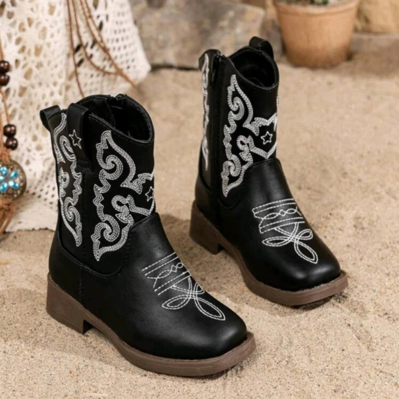 Bottes western pour enfant – Broderies style cowboy