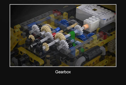 Pelle mécanique Grue Technique 1702Pcs Remote Control Engineering Building Blocks RC Excavator