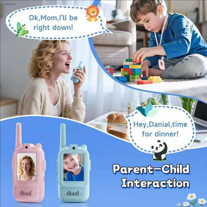 Talkies-walkies vidéo pour enfants – Lot de 2, écran 2 pouces, rechargeables - photo 3