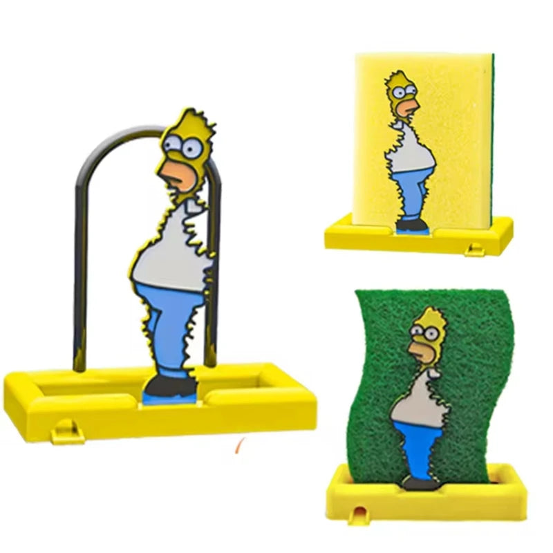 Support Éponge Évier Homer – Porte Éponge Drainant