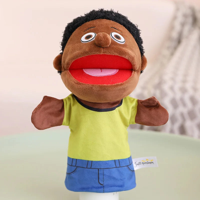 Marionnette à Main en Peluche – Poupée Interactive pour Histoires et Jeux Éducatifs