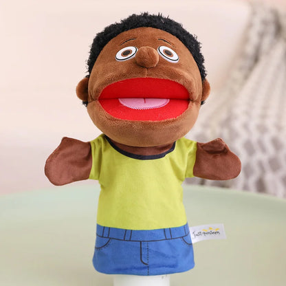 Marionnette à Main en Peluche – Poupée Interactive pour Histoires et Jeux Éducatifs