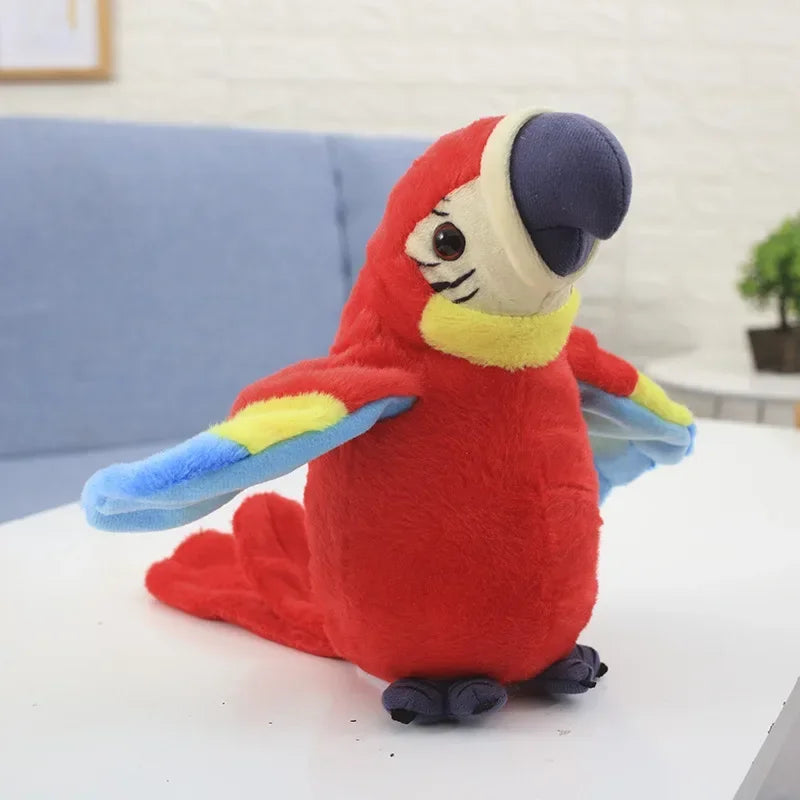 Interactive Talking Plush Parrot – Repeats what you say