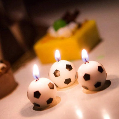 Chandelles Ballon Soccer Birthday Cake / 6pcs