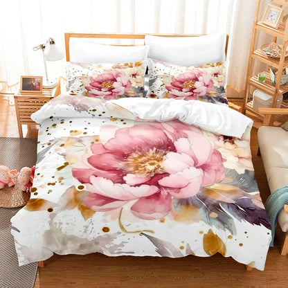 Floral V bedding set