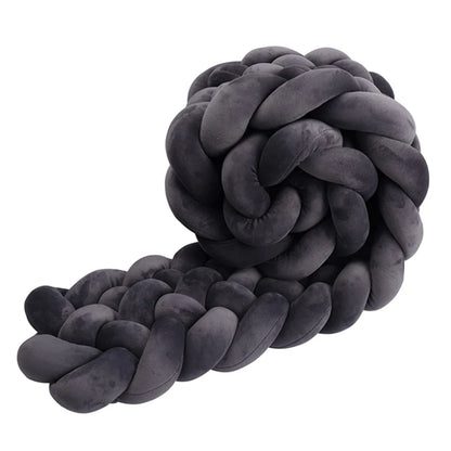 6-knot braided bed bumper – Stars Collection – Decorative textile accessory