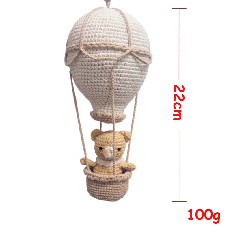 montgolfière murale en coton chambre enfant