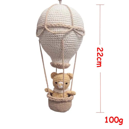montgolfière murale en coton chambre enfant