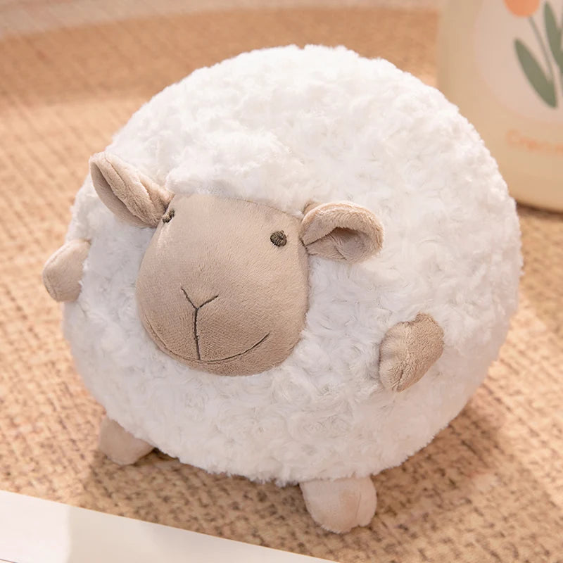 Peluche Mouton Boule Ultra Douce – Coussin Réconfortant 28 cm