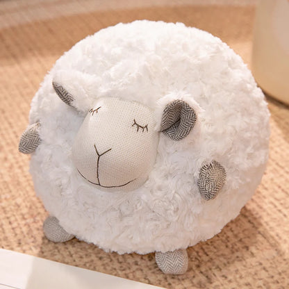 Peluche Mouton Boule Ultra Douce – Coussin Réconfortant 28 cm