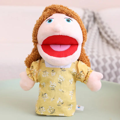 Marionnette à Main en Peluche – Poupée Interactive pour Histoires et Jeux Éducatifs