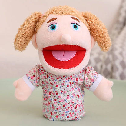 Marionnette à Main en Peluche – Poupée Interactive pour Histoires et Jeux Éducatifs
