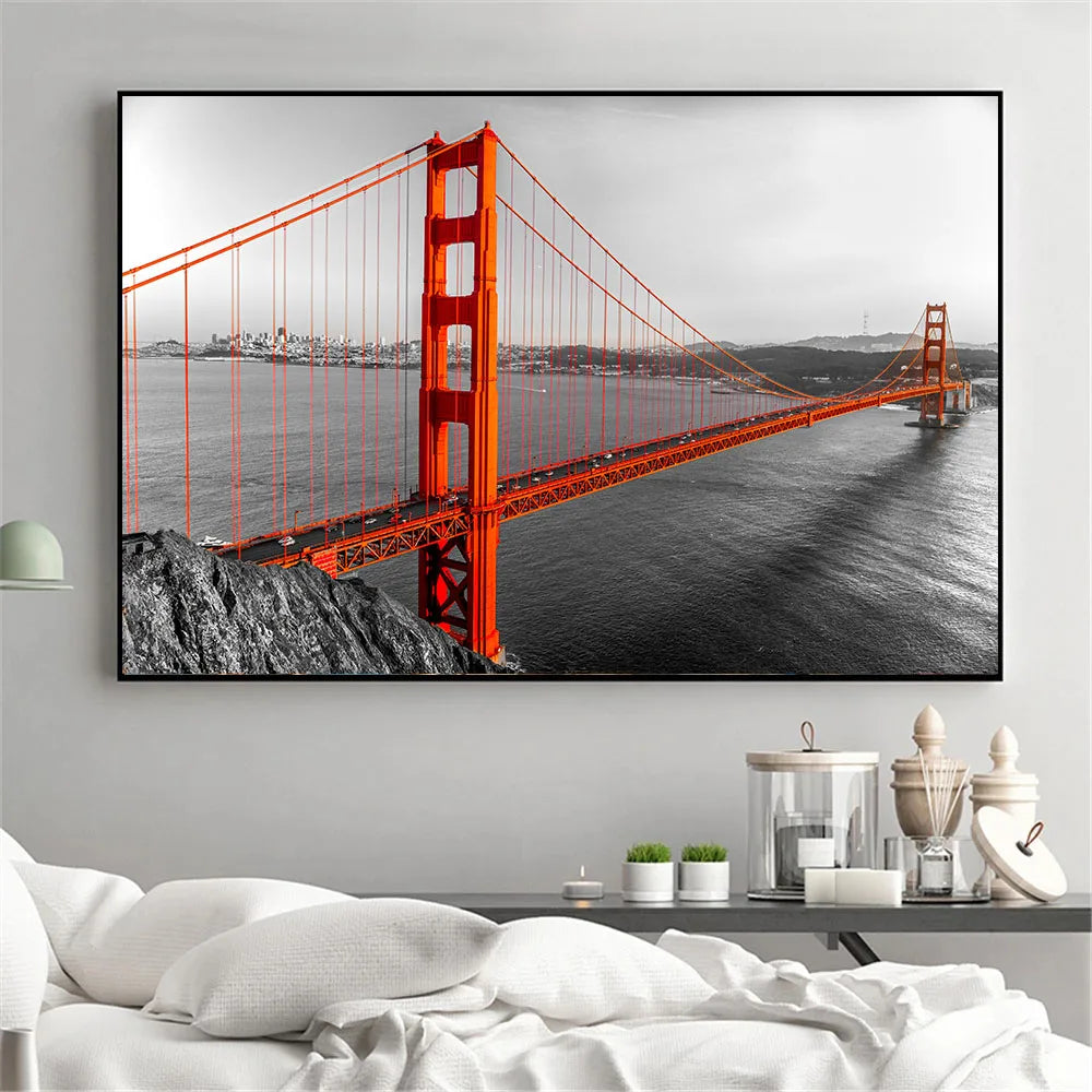 Canvas Wall Art San Francisco Golden Gate Puente
