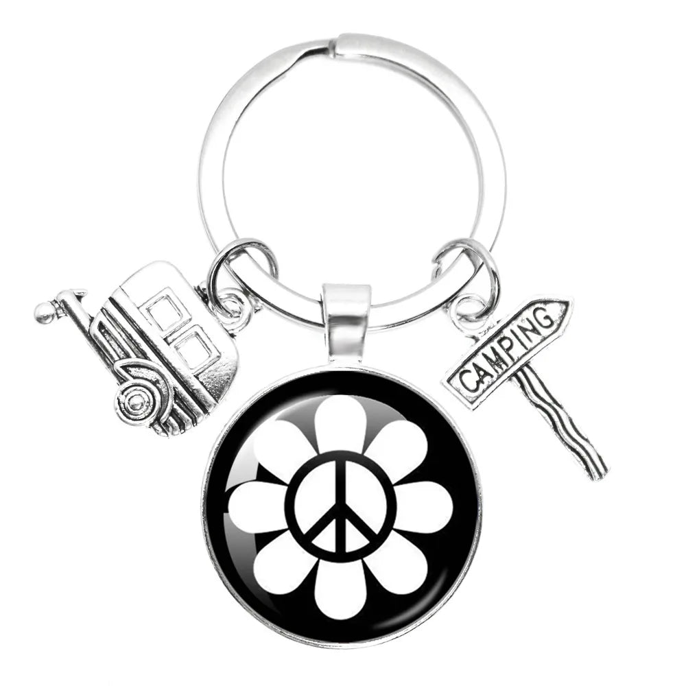 Porte clé Westfalia Vintage Hippie Peace