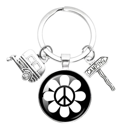 Porte clé Westfalia Vintage Hippie Peace