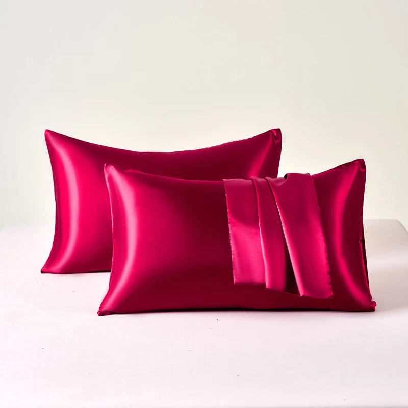 Taies d'oreiller Satin Pillowcase 2pcs