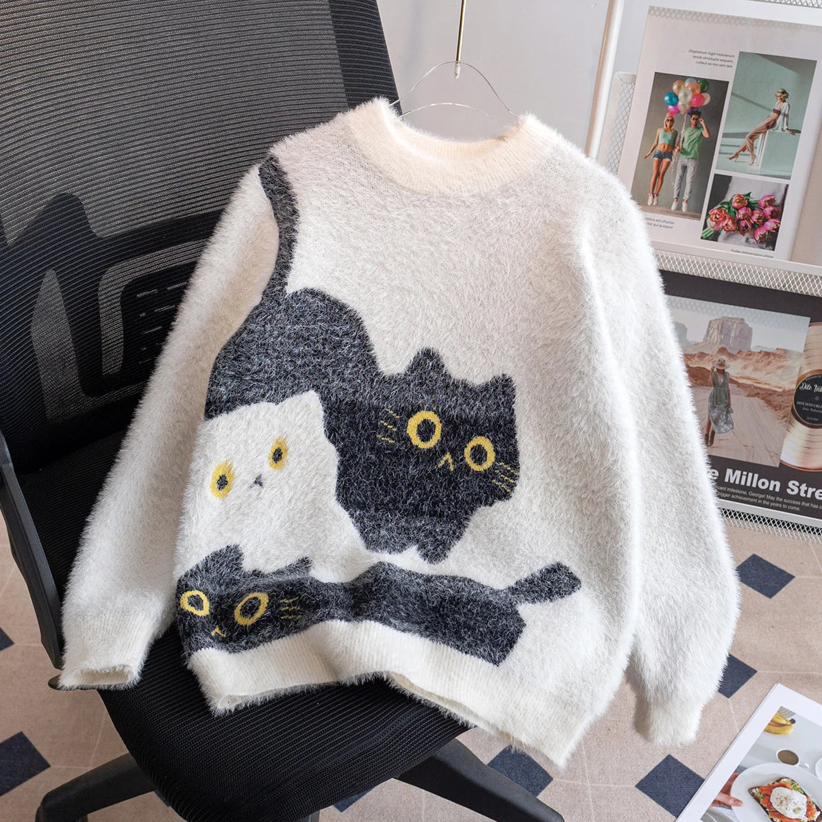 Gilet sweater Chat Fluffy
